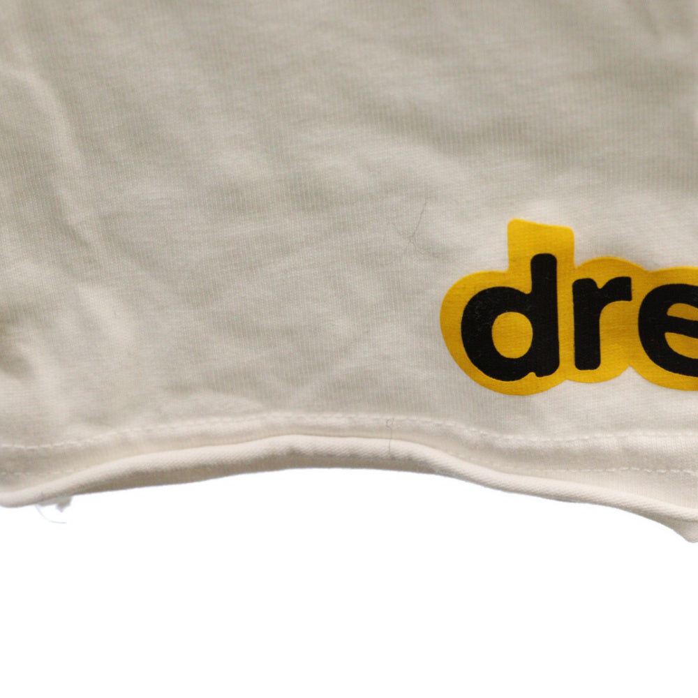 drew house(ドリューハウス) フロントロゴ 長袖Tシャツ ホワイト