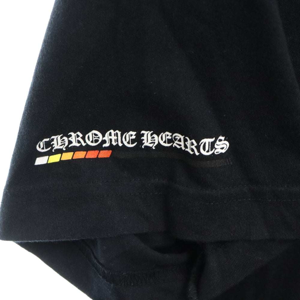 CHROME HEARTS(クロムハーツ) Neon Bar Logo S/S Tee カリフォルニア限定 ネオンバー ロゴ プリント 半袖Tシャツ カットソー ブラック