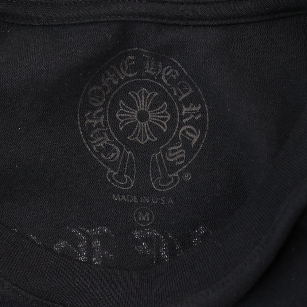 CHROME HEARTS(クロムハーツ) Neon Bar Logo S/S Tee カリフォルニア限定 ネオンバー ロゴ プリント 半袖Tシャツ カットソー ブラック