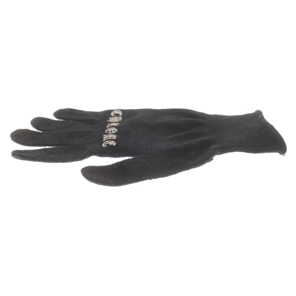 CHROME HEARTS(クロムハーツ) WORK GLOVES ロゴ グローブ 軍手 ブラック