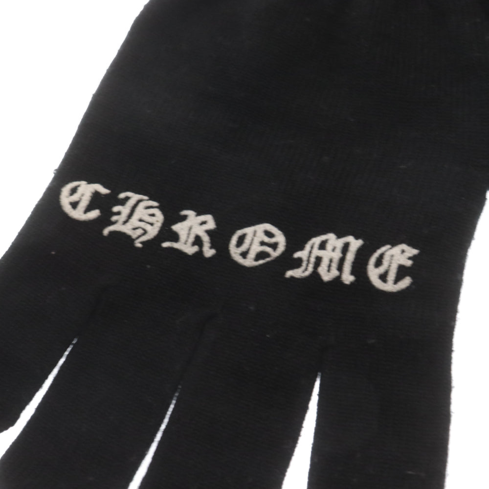 CHROME HEARTS(クロムハーツ) WORK GLOVES ロゴ グローブ 軍手 ブラック