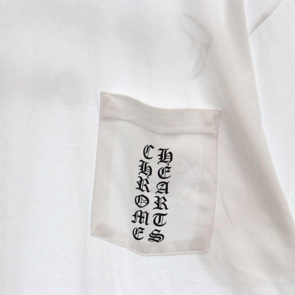 CHROME HEARTS(クロムハーツ) Osaka Scroll Label Logo Tee オオサカスクロールラベルロゴ半袖Tシャツ ホワイト