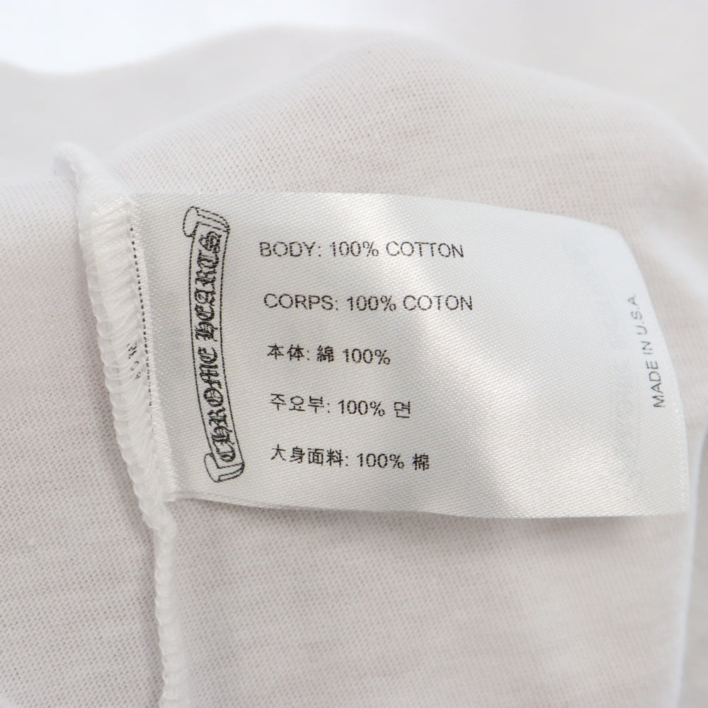 CHROME HEARTS(クロムハーツ) Osaka Scroll Label Logo Tee オオサカスクロールラベルロゴ半袖Tシャツ ホワイト
