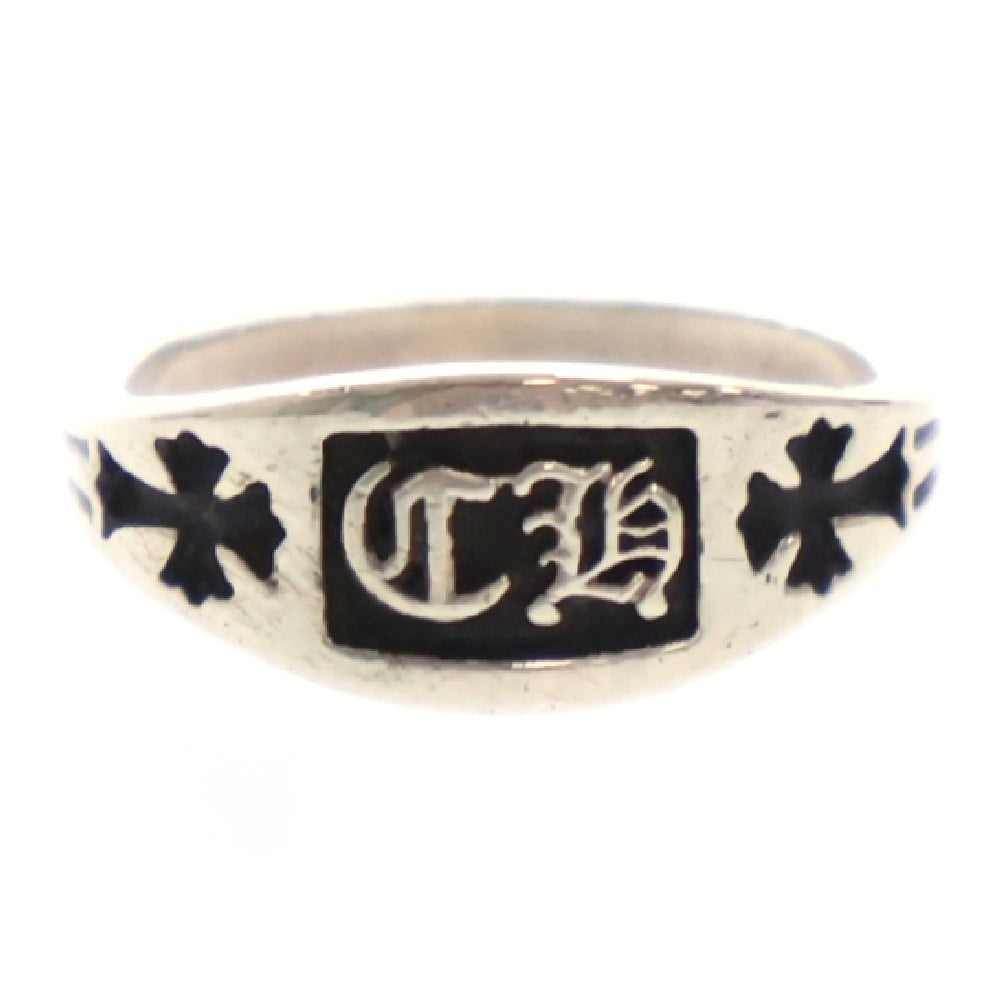 CHROME HEARTS(クロムハーツ) CH CREST MINI CH クレスト ミニ シルバーリング ※国内ギャラ付き
