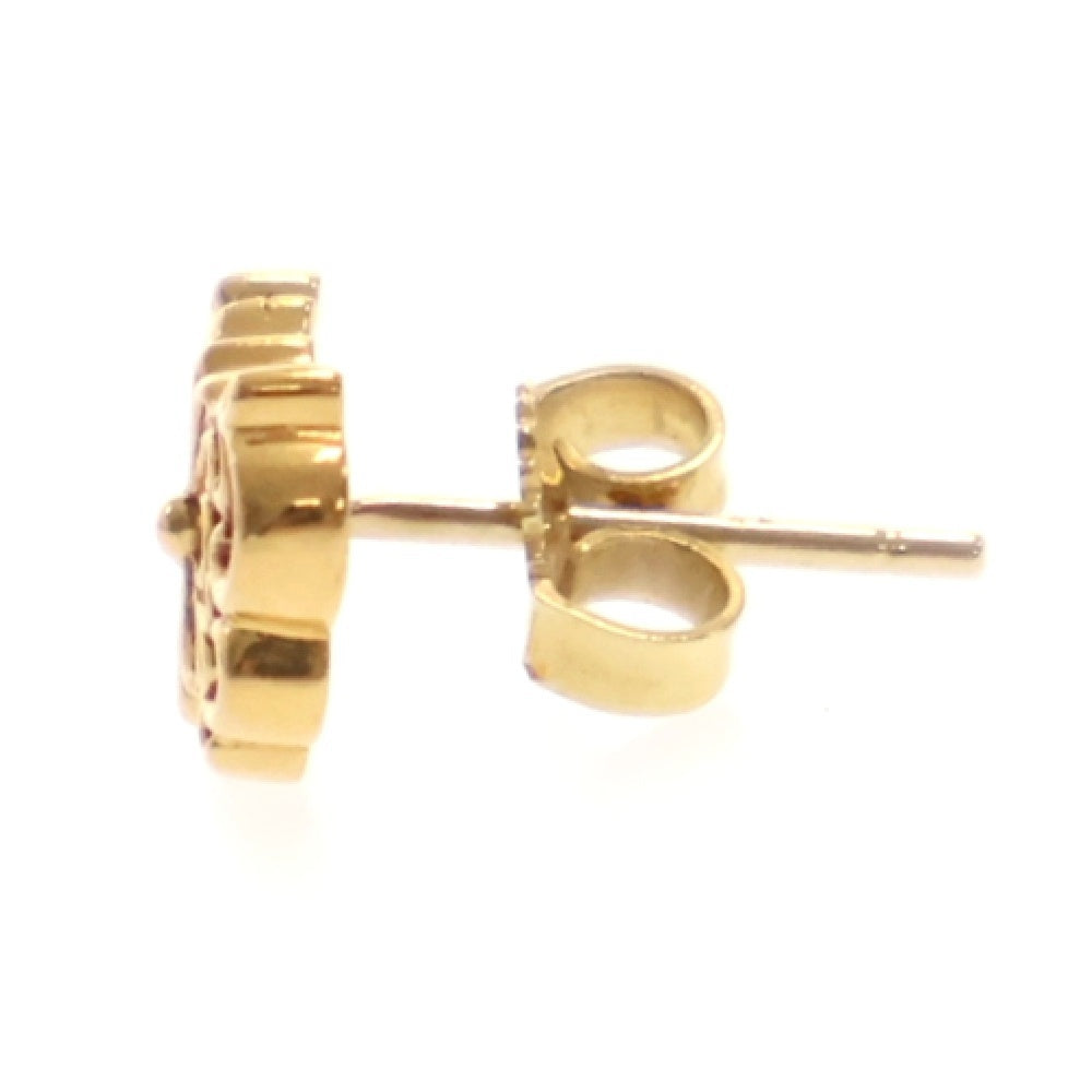 CHROME HEARTS(クロムハーツ) 22K KH STUD ケイトハドソン スタッド ピアス ゴールド ※国内ギャラ付き