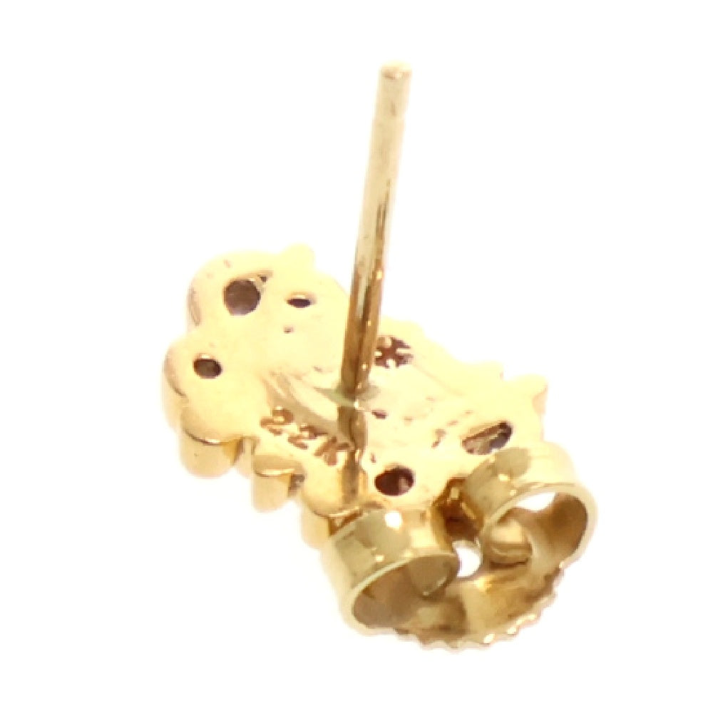 CHROME HEARTS(クロムハーツ) 22K KH STUD ケイトハドソン スタッド ピアス ゴールド ※国内ギャラ付き