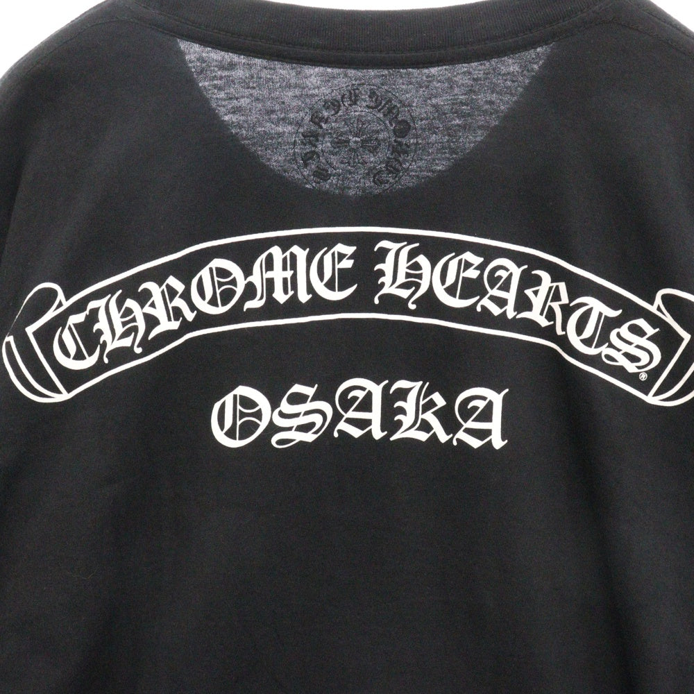 CHROME HEARTS(クロムハーツ) OSAKA Limited SCRL LAB S/S TEE 大阪限定 スクロールラベル半袖Tシャツ カットソー ブラック