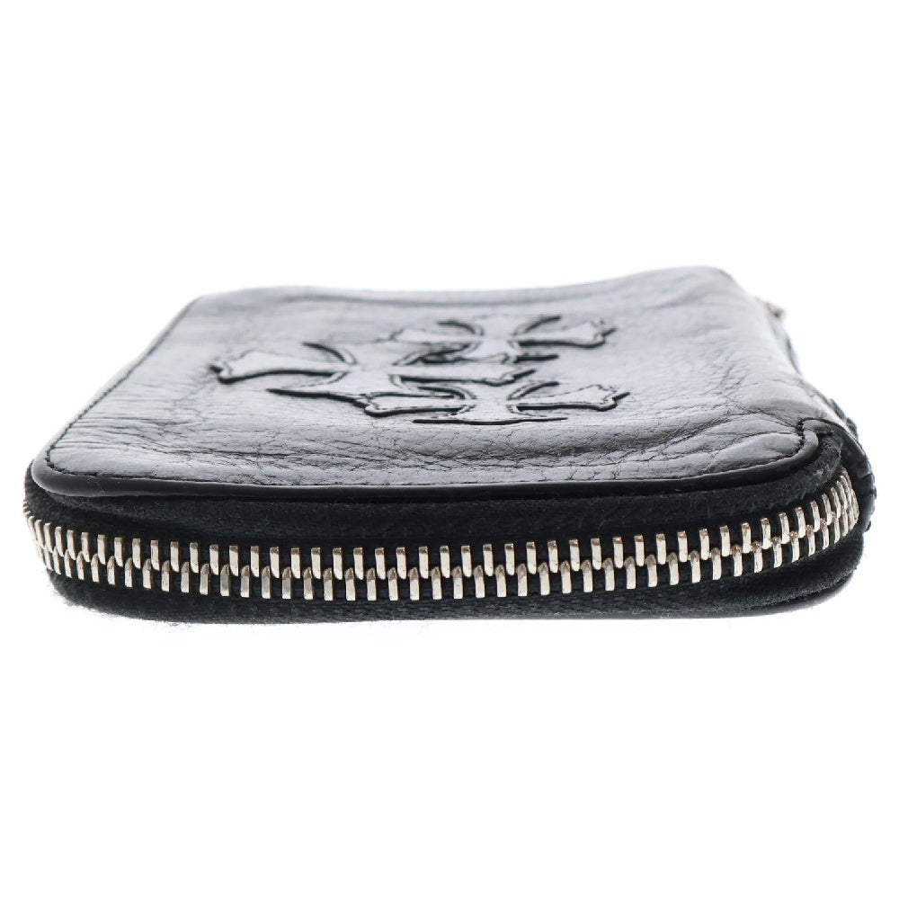 CHROME HEARTS(クロムハーツ) BABY BANK ROBBER クロスパッチラウンドジップレザーウォレット財布