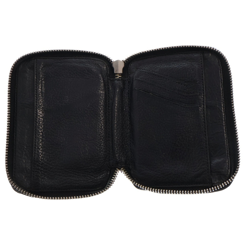 CHROME HEARTS(クロムハーツ) BABY BANK ROBBER クロスパッチラウンドジップレザーウォレット財布