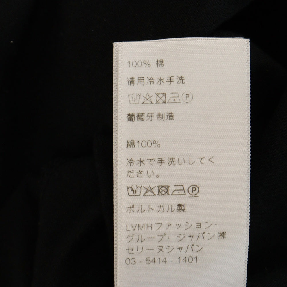 CELINE(セリーヌ) 19SS フロントロゴプリント 半袖Tシャツ カットソー ブラック X008375E