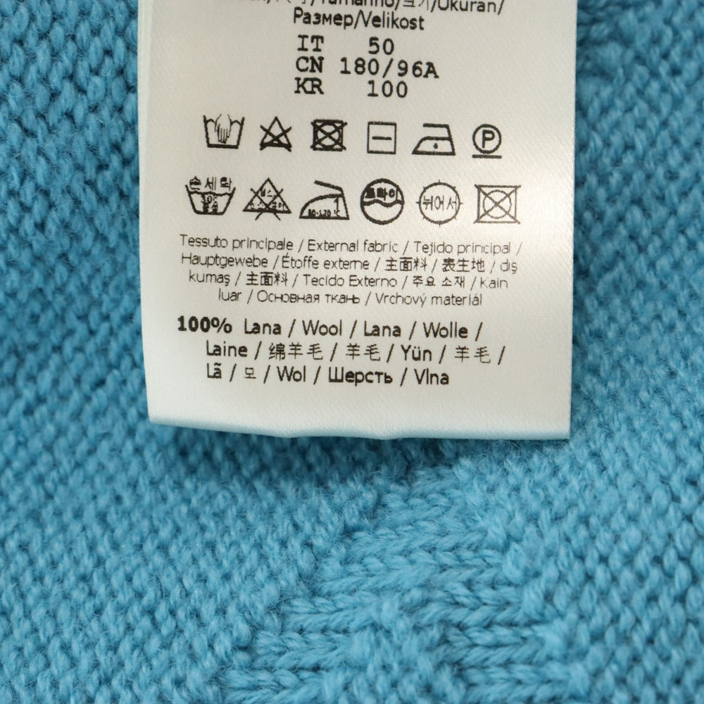 FENDI(フェンディ) ズッカ柄 クルーネックニットセーター ブルー FZX127 AM61