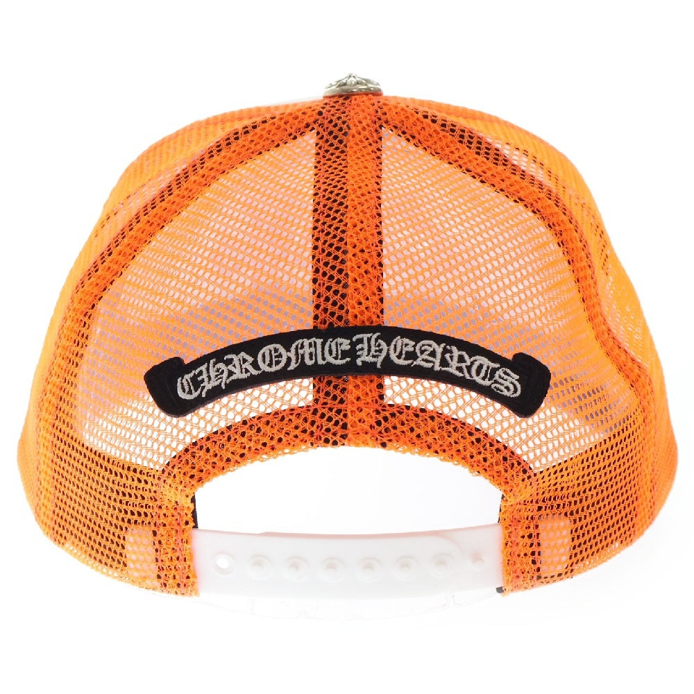 CHROME HEARTS(クロムハーツ) CRS PATCH Trucker Cap クロスパッチ メッシュトラッカー キャップ オレンジ