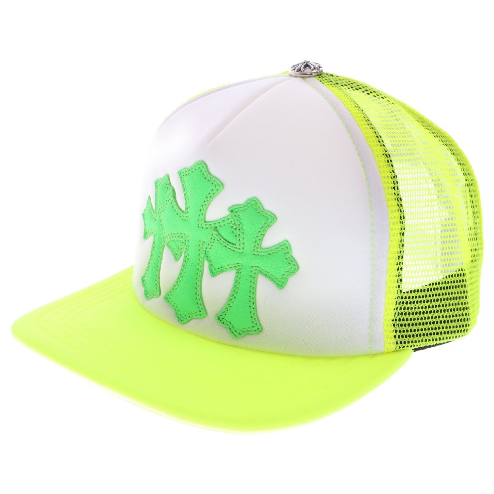 CHROME HEARTS(クロムハーツ) CRS PATCH Trucker Cap クロスパッチ メッシュトラッカー キャップ イエロー
