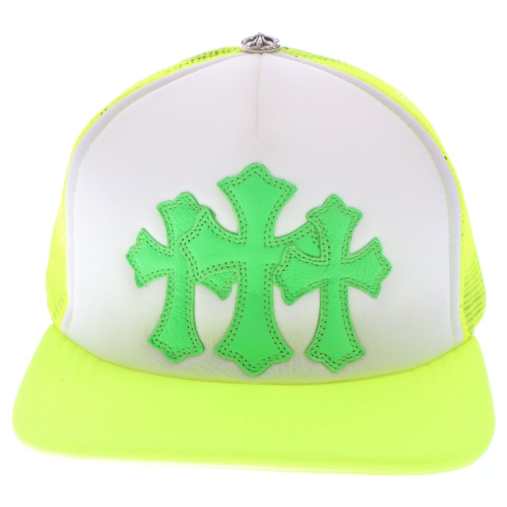 CHROME HEARTS(クロムハーツ) CRS PATCH Trucker Cap クロスパッチ メッシュトラッカー キャップ イエロー
