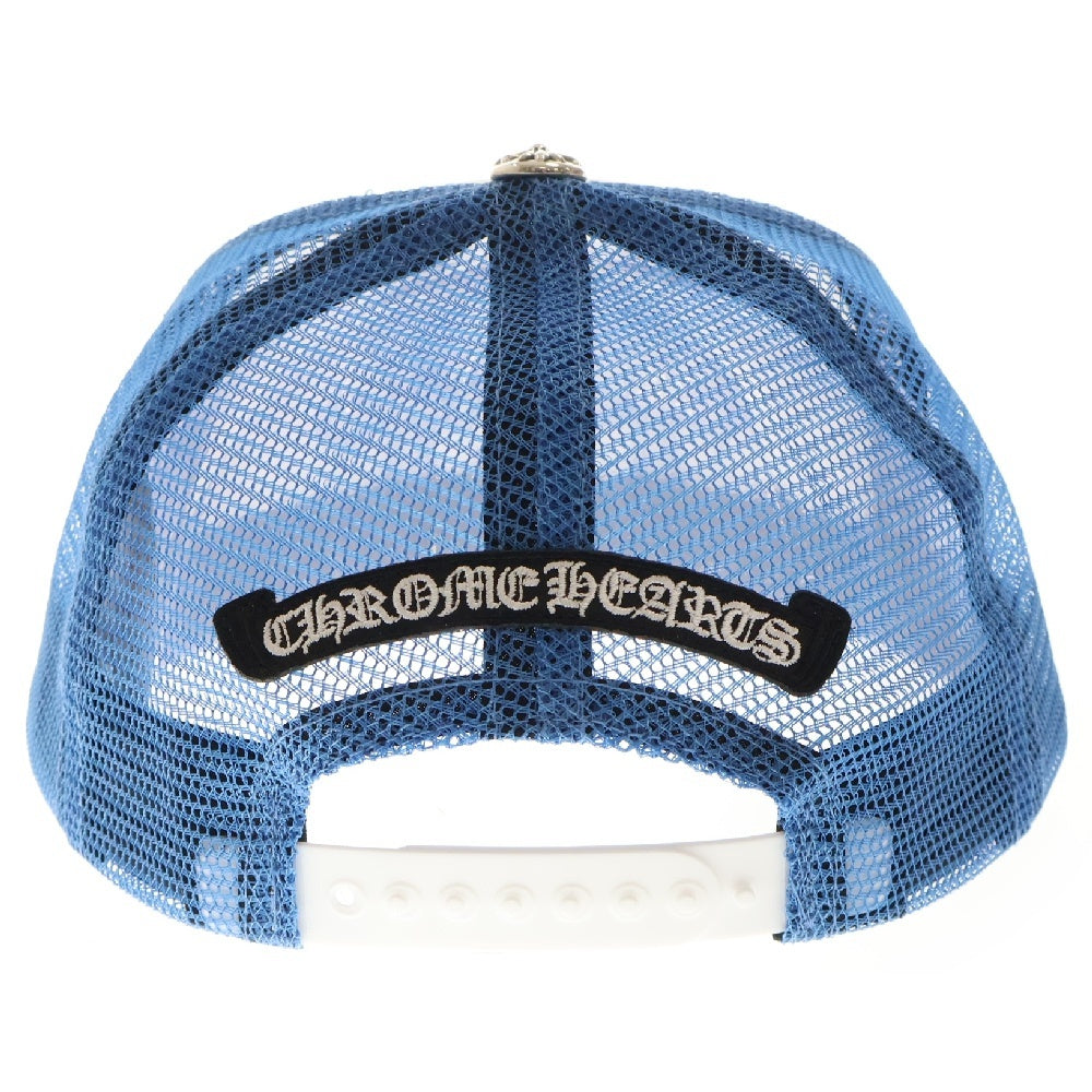 CHROME HEARTS(クロムハーツ) CRS PATCH Trucker Cap クロスパッチ メッシュトラッカー キャップ ブルー
