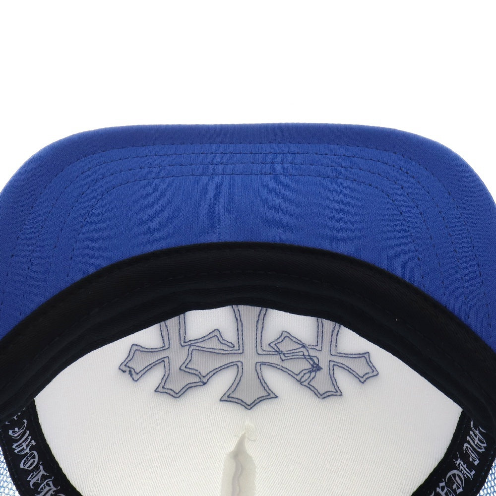 CHROME HEARTS(クロムハーツ) CRS PATCH Trucker Cap クロスパッチ メッシュトラッカー キャップ ブルー