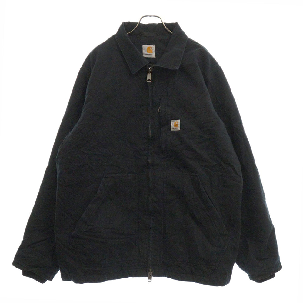 CARHARTT(カーハート) VINTAGE LOOSE FIT WASHED DUCK SHERPA COAT ヴィンテージ 裏地ボア ルーズフィット ウォッシュ ダックコートアクティブジャケット ブラック