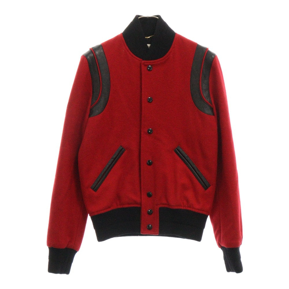 SAINT LAURENT PARIS(サンローランパリ) TEDDY JACKET 376283 Y158S テディジャケット レザー レディース レッド