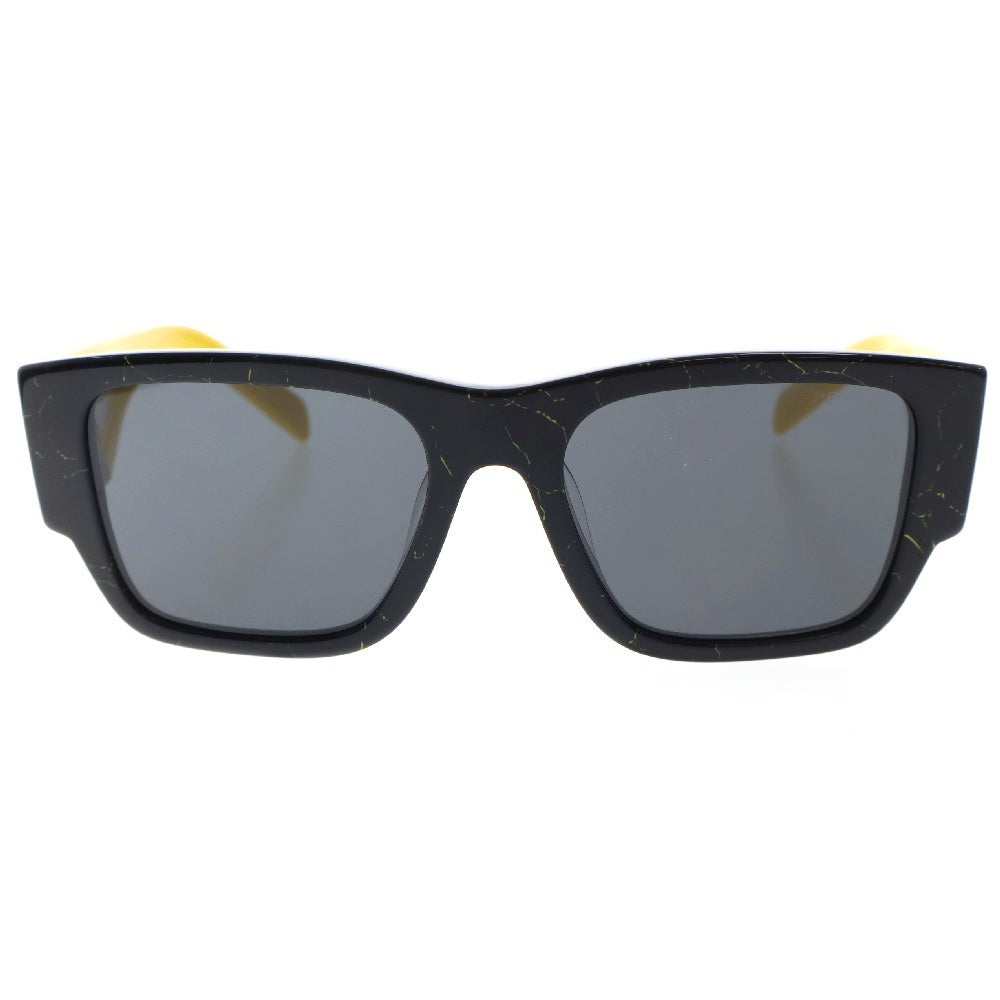 PRADA(プラダ) アジアンフィット 三角ロゴサングラス カラーレンズアイウェア メガネ SPR10Z-F ブラック/イエロー