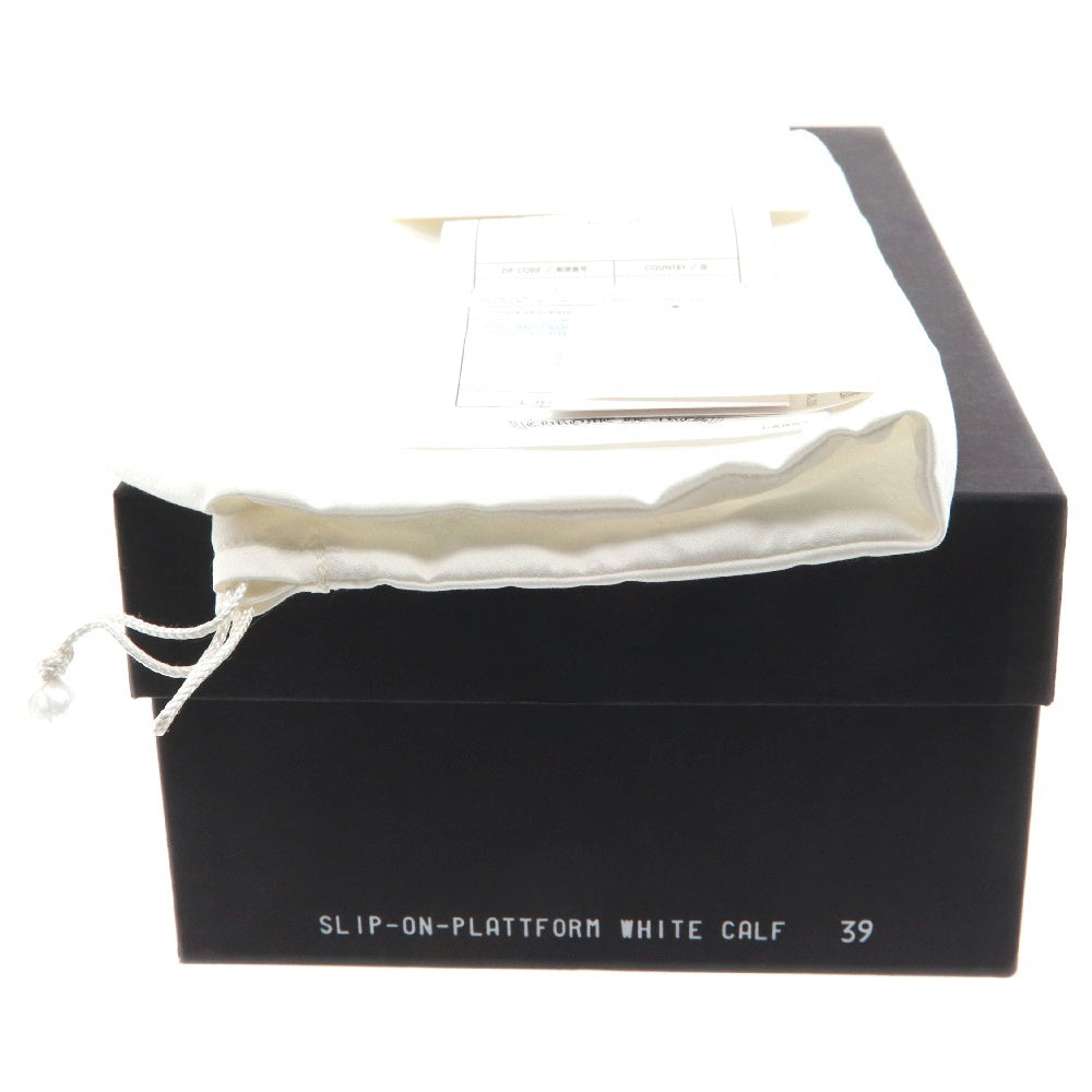 CHROME HEARTS(クロムハーツ) SLIP ON スリッポン CHプラス レザーパッチ ダガー ローカットスニーカー ホワイト