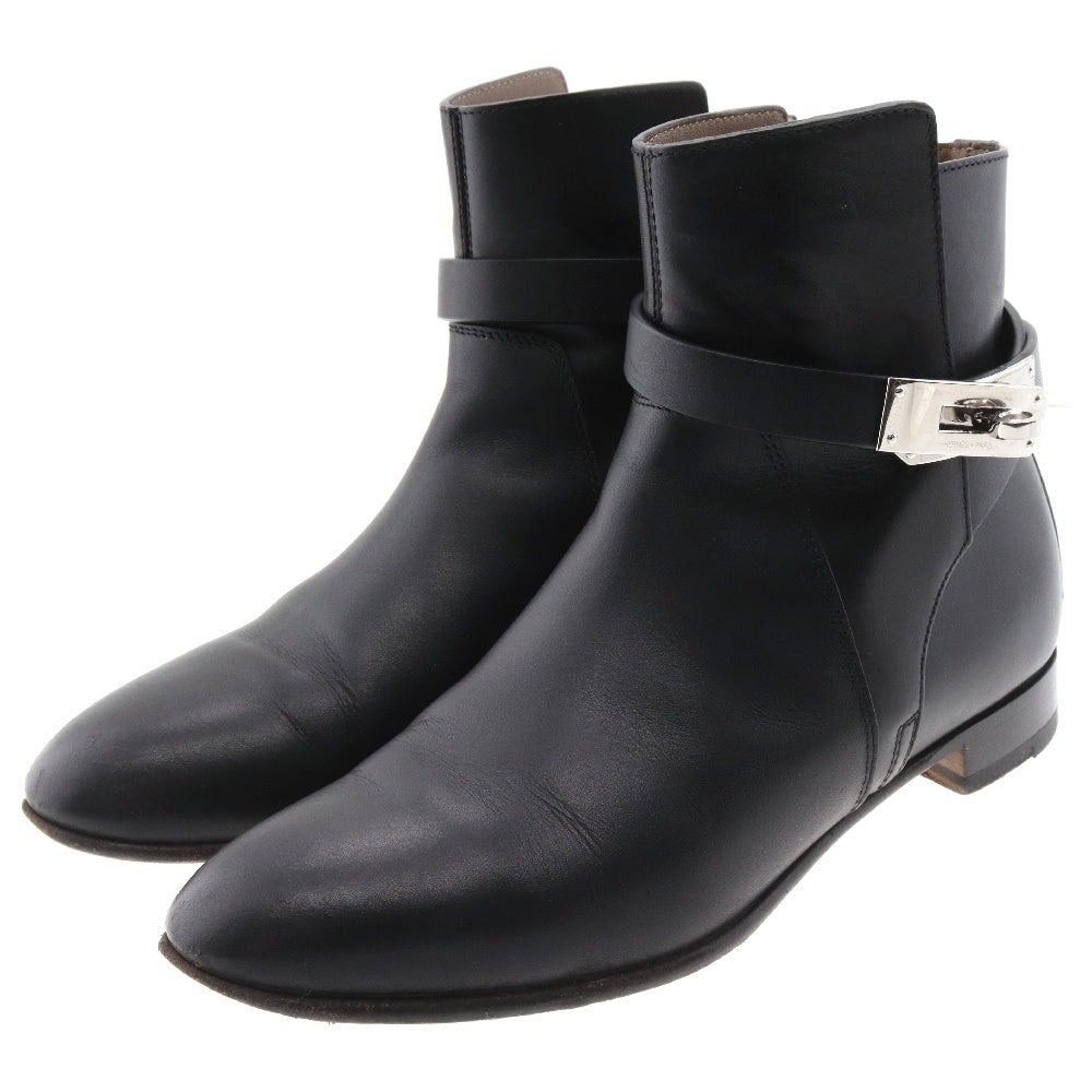 HERMES(エルメス) ケリー金具 ネオショートブーツ レディース ブラック