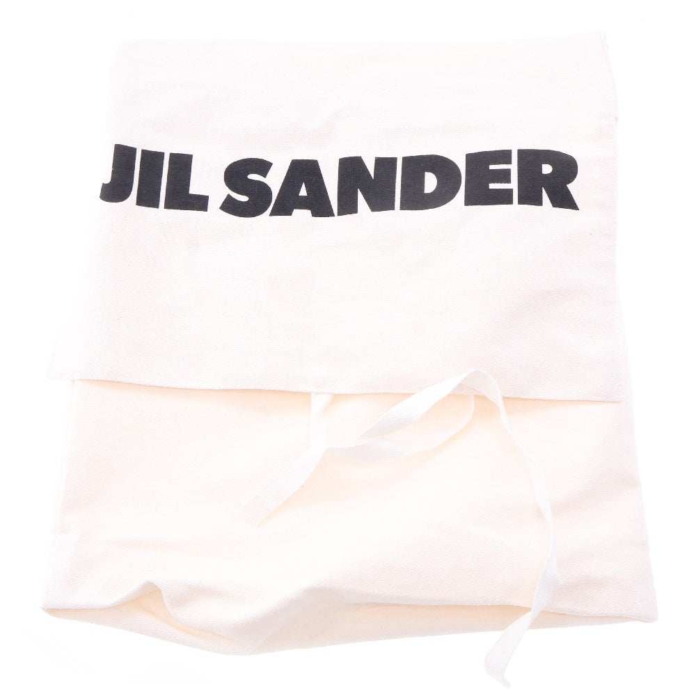 JIL SANDER +(ジルサンダープラス) クロスストラップ レザー スライド サンダル レディース ブラック