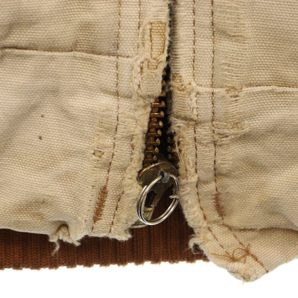 CARHARTT(カーハート) VINTAGE ACTIVE JACKET ヴィンテージ ダメージ ジップアップ フード デニムアクティブジャケット ベージュ