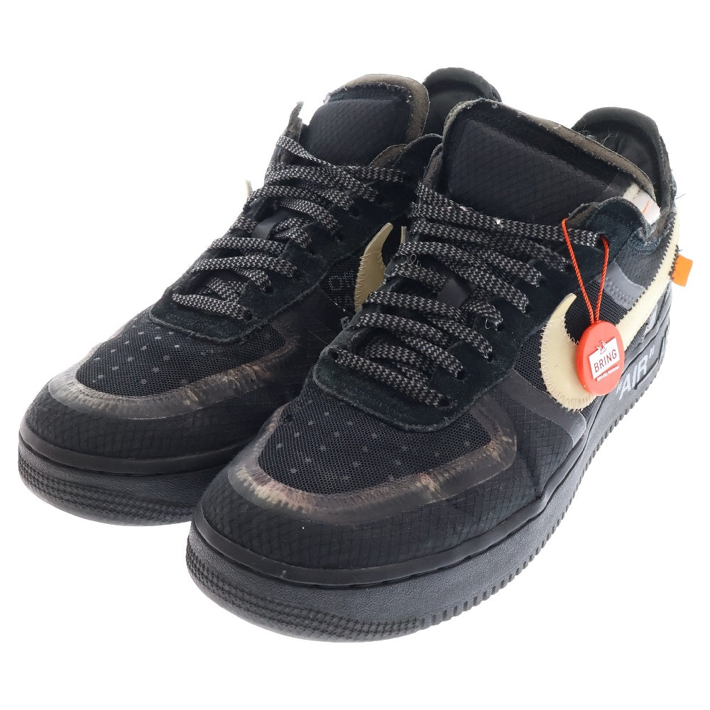 NIKE(ナイキ) ×OFF-WHITE THE 10 AIR FORCE 1 LOW AO4606-001 オフホワイトコラボ エアフォースワン ローカットスニーカー ブラック US9.5/27.5cm