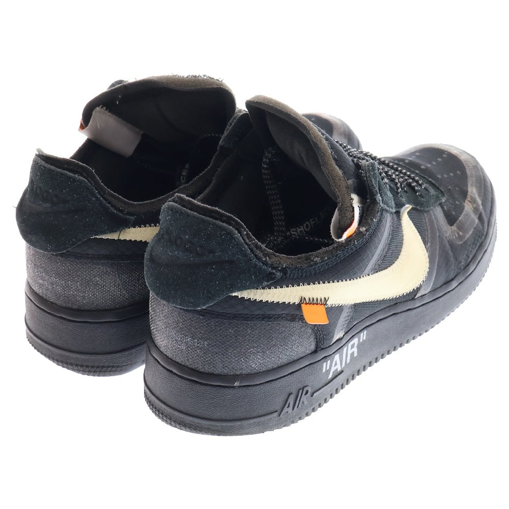 NIKE(ナイキ) ×OFF-WHITE THE 10 AIR FORCE 1 LOW AO4606-001 オフホワイトコラボ エアフォースワン ローカットスニーカー ブラック US9.5/27.5cm
