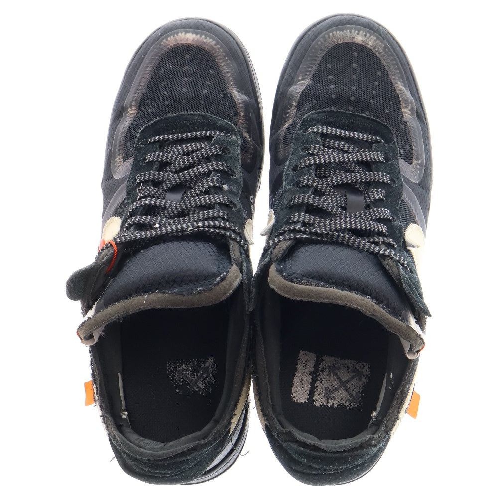 NIKE(ナイキ) ×OFF-WHITE THE 10 AIR FORCE 1 LOW AO4606-001 オフホワイトコラボ エアフォースワン ローカットスニーカー ブラック US9.5/27.5cm