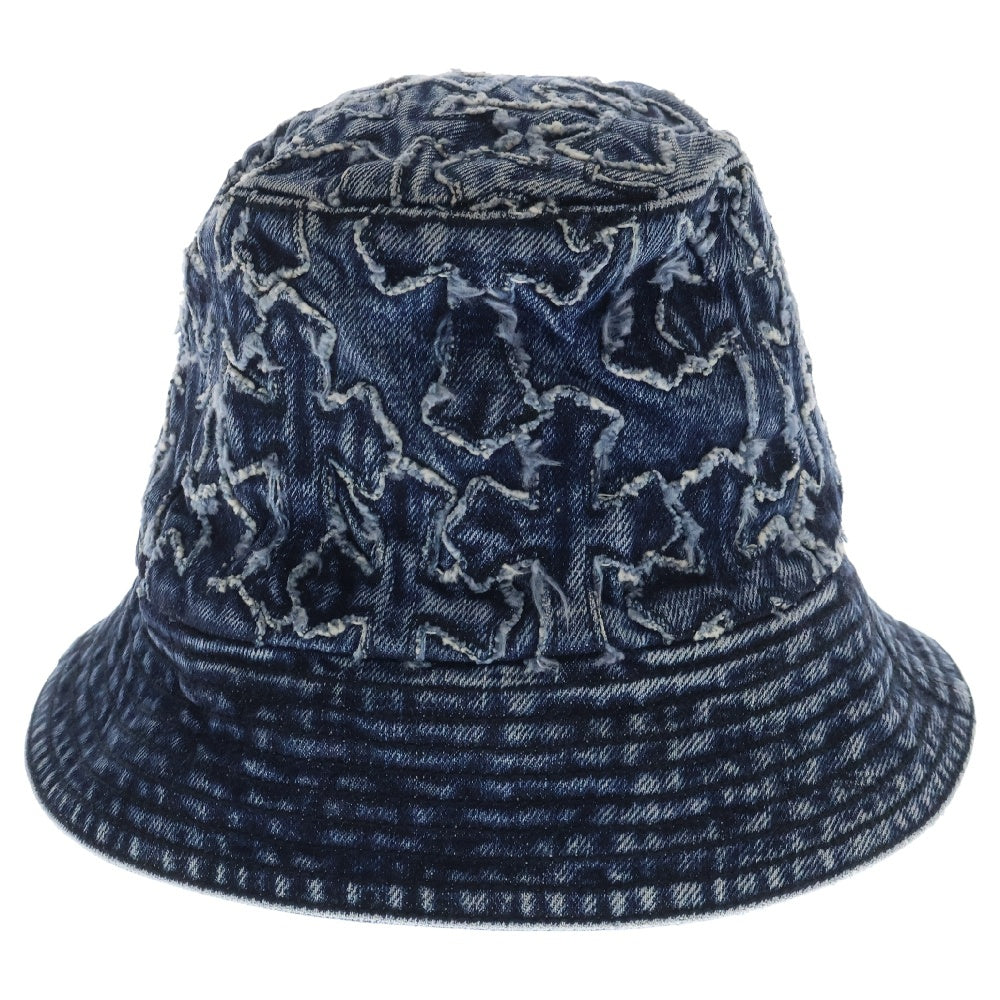 CHROME HEARTS(クロムハーツ) Dagger Cross Patch Denim Bucket Hat ダガークロスパッチ デニムバケットハット 帽子 ブルー