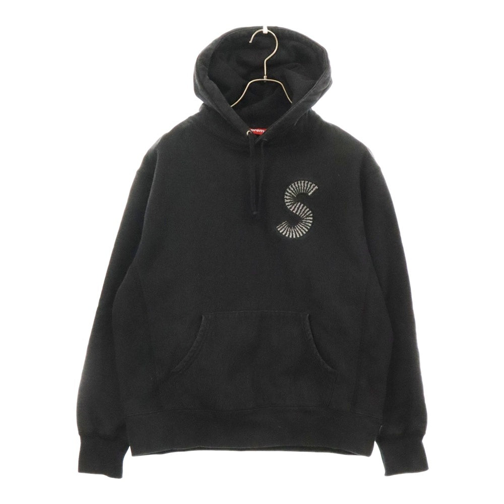 SUPREME(シュプリーム) 20AW S Logo Hooded Sweatshirt フロント S ロゴ パーカー ブラック