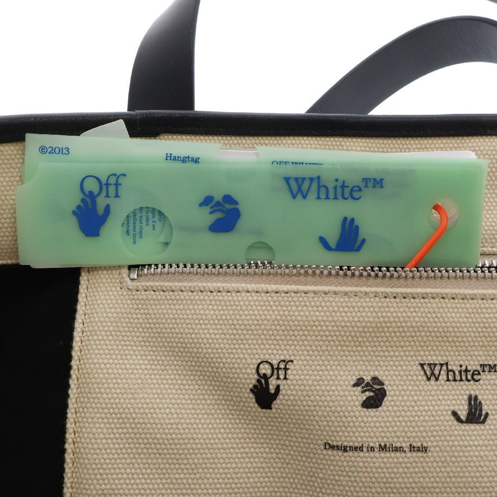 OFF-WHITE(オフホワイト) ロゴコマーシャルトートショッパーバッグスモール ホワイト OWNA143R21FAB002