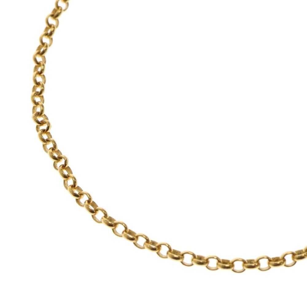 CHROME HEARTS(クロムハーツ) 22K NECKCHAIN R18 ロールチェーンネックレス 18inch ゴールド