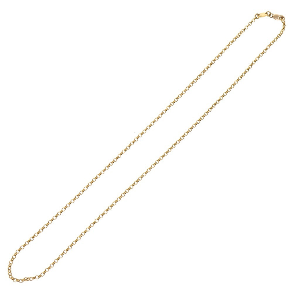 CHROME HEARTS(クロムハーツ) 22K NECKCHAIN R18 ロールチェーンネックレス 18inch ゴールド