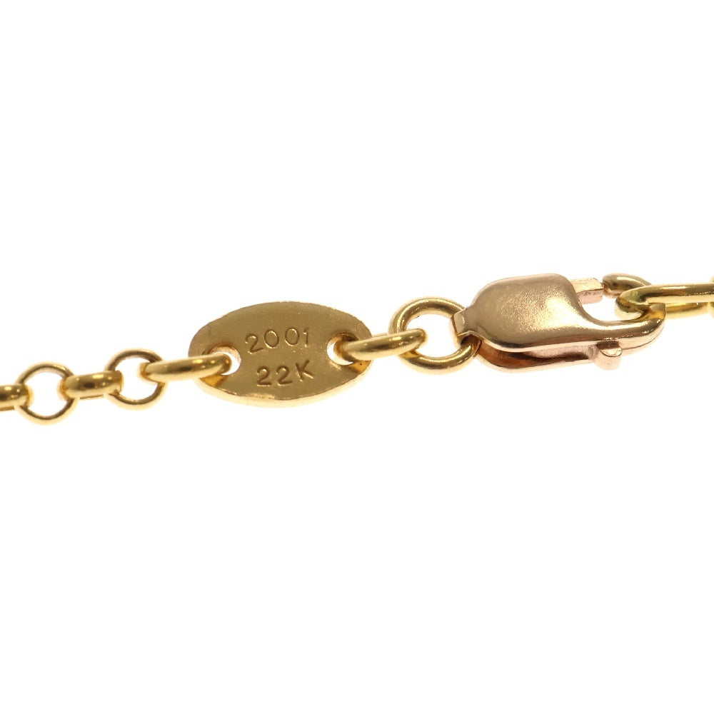 CHROME HEARTS(クロムハーツ) 22K NECKCHAIN R18 ロールチェーンネックレス 18inch ゴールド