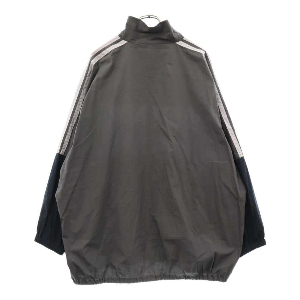 BALENCIAGA(バレンシアガ) 18SS TRACKSUIT POPLIN SHIRT JACKET ポプリンシャツトラックジャケット グレー/ネイビー/ホワイト 508901 TWB13