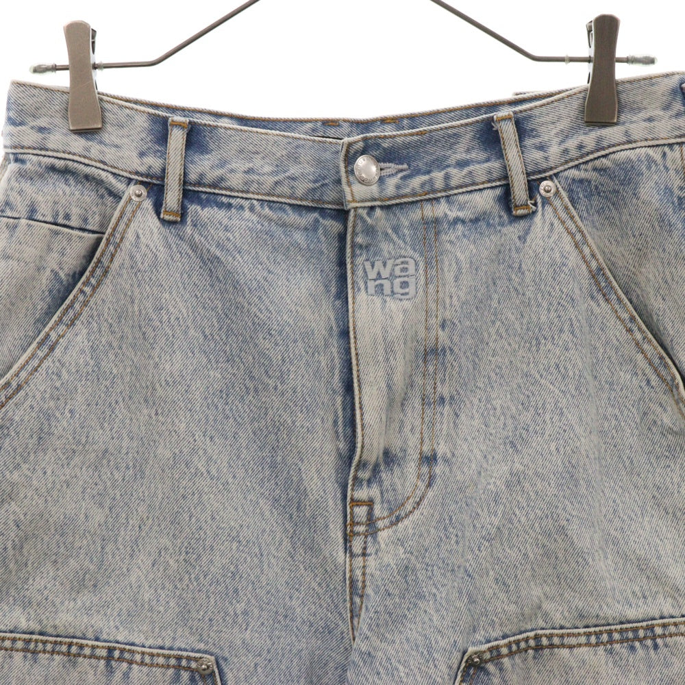 ALEXANDER WANG(アレキサンダーワン) デニムバックベルト付き カーゴパンツ レディース インディゴ