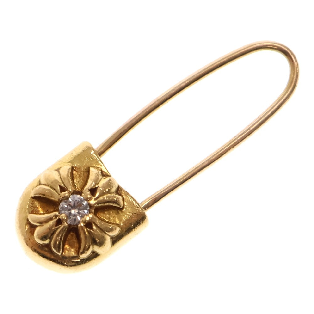 CHROME HEARTS(クロムハーツ) 22K SAFETY PIN CH PLS 1DIA 1ダイヤ セーフティーピン ピアス ゴールド