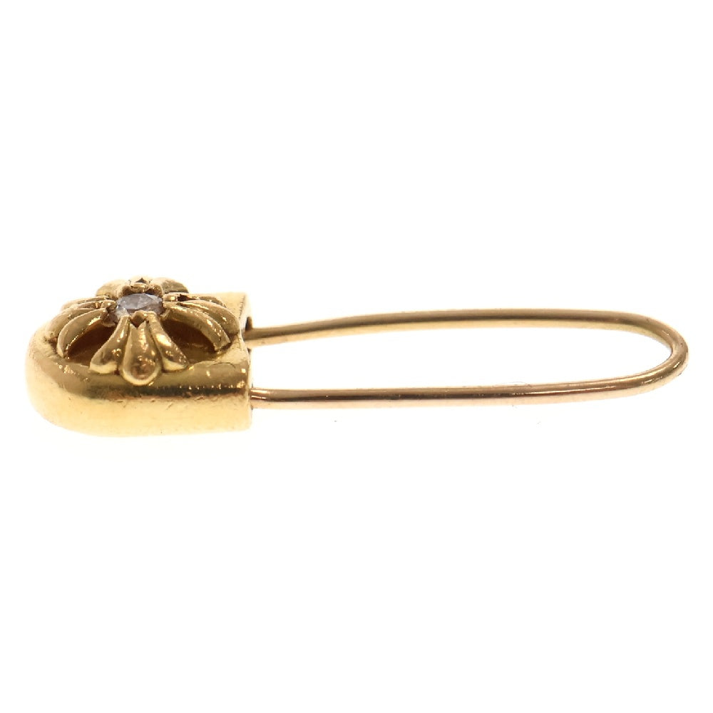 CHROME HEARTS(クロムハーツ) 22K SAFETY PIN CH PLS 1DIA 1ダイヤ セーフティーピン ピアス ゴールド