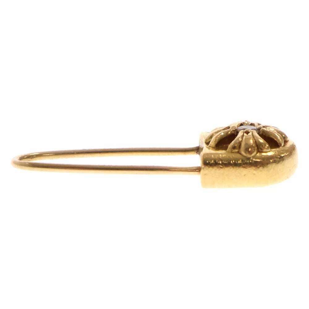CHROME HEARTS(クロムハーツ) 22K SAFETY PIN CH PLS 1DIA 1ダイヤ セーフティーピン ピアス ゴールド