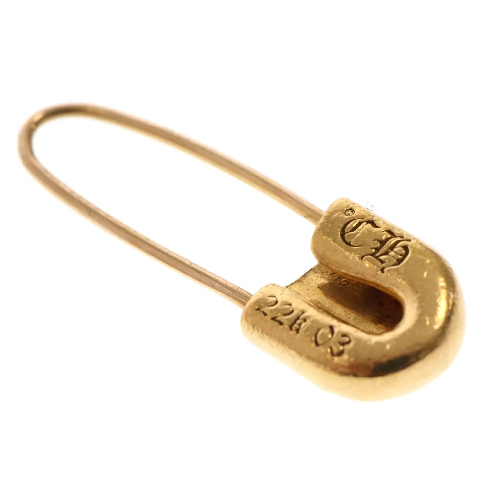 CHROME HEARTS(クロムハーツ) 22K SAFETY PIN CH PLS 1DIA 1ダイヤ セーフティーピン ピアス ゴールド