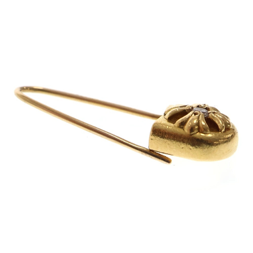 CHROME HEARTS(クロムハーツ) 22K SAFETY PIN CH PLS 1DIA 1ダイヤ セーフティーピン ピアス ゴールド