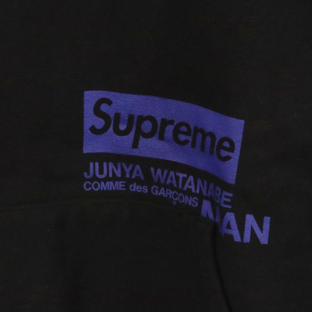 SUPREME(シュプリーム) 21AW ×JUNYA WATANABE COMME des GARCONS MAN Hooded Sweatshirt ×ジュンヤワタナベ コムデギャルソン ロゴプリント プルオーバーパーカー スウェット