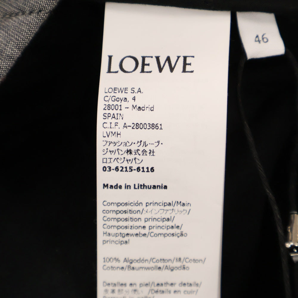 LOEWE(ロエベ) 22AW キルトチェックフーディー シャツジャケット H526Y05W60 ピンク/ブラック