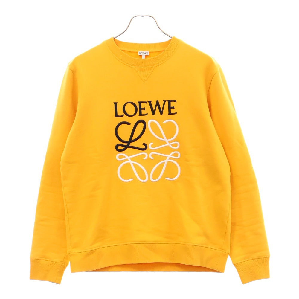 LOEWE(ロエベ) アナグラムエンブロイダリークルーネックスウェットトレーナー イエロー H526341XA1