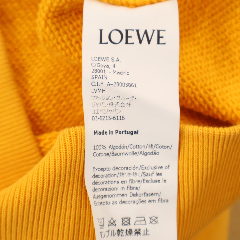 LOEWE(ロエベ) アナグラムエンブロイダリークルーネックスウェットトレーナー イエロー H526341XA1
