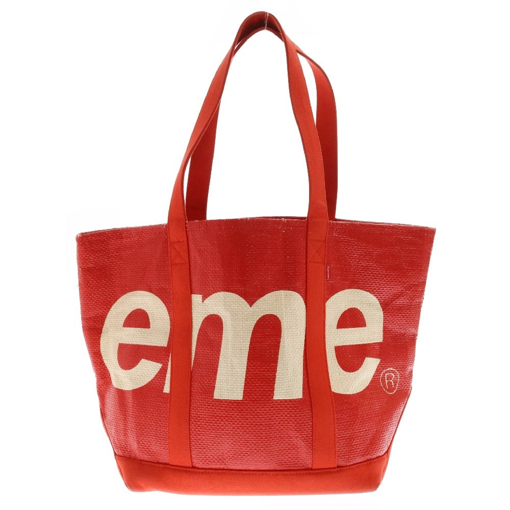 SUPREME(シュプリーム) 20SS Raffia Tote Bag ラフィア トートバッグ レッド