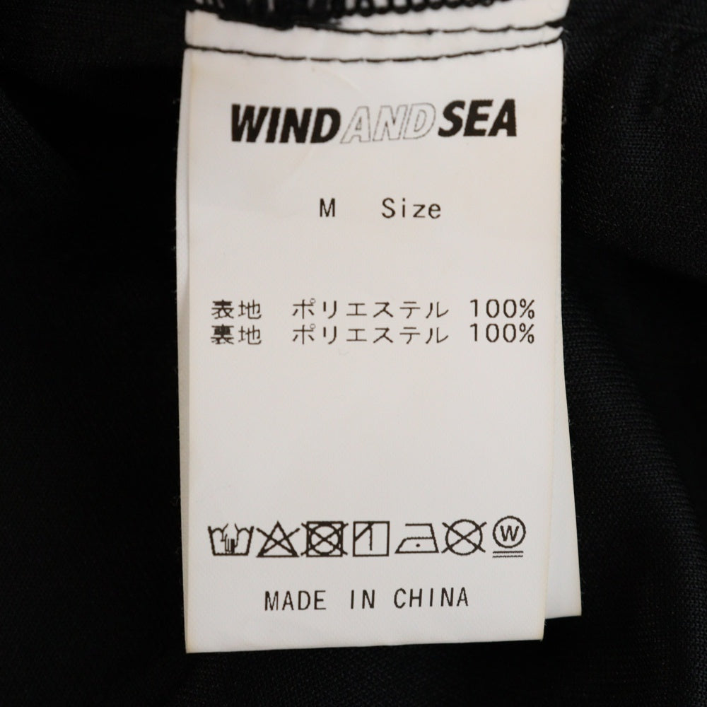 WIND AND SEA(ウィンダンシー) センタープレスイージーパンツ トラックパンツ ブラック