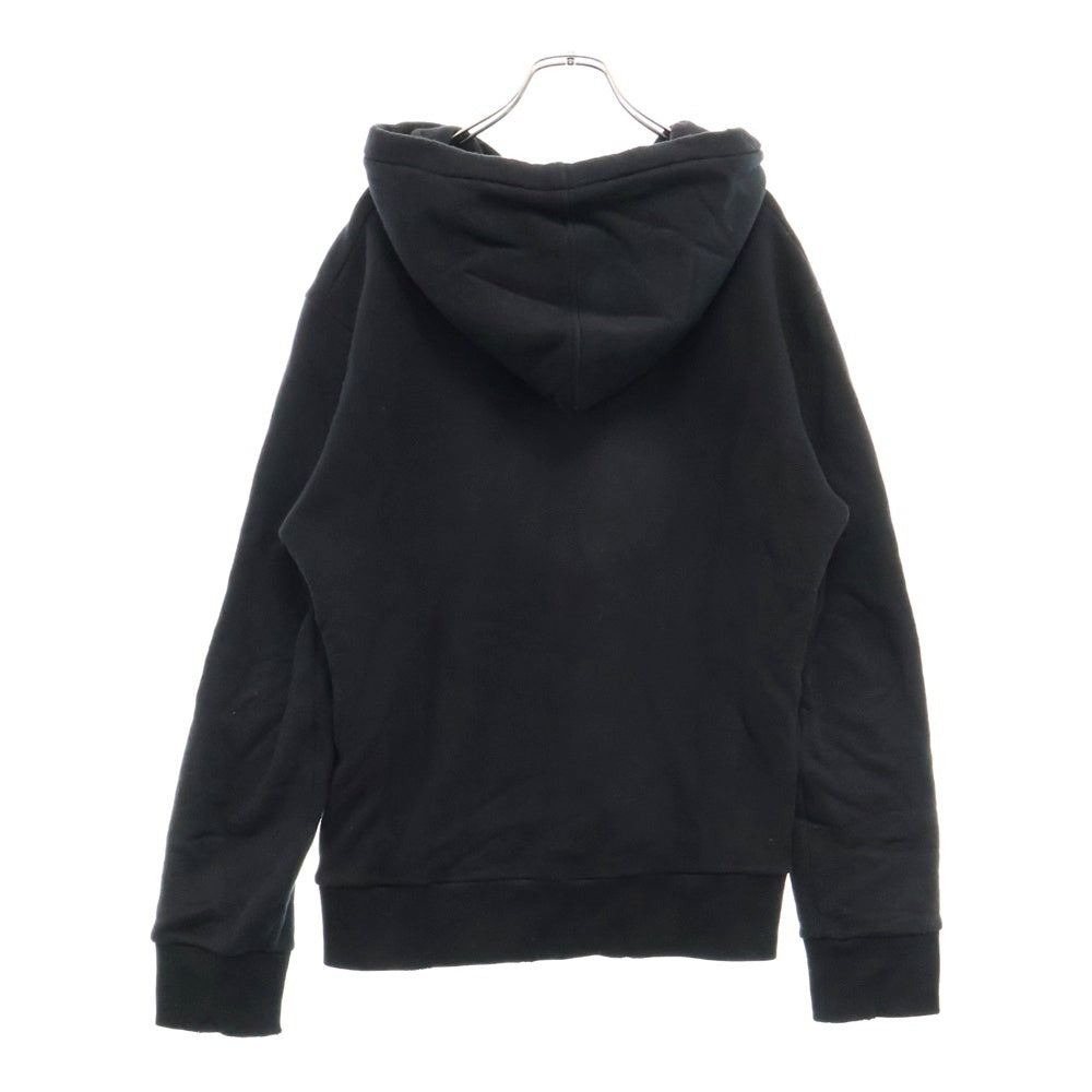GUCCI(グッチ) USED加工オールドロゴプリントプルオーバーパーカー 454585 X5J57 ブラック